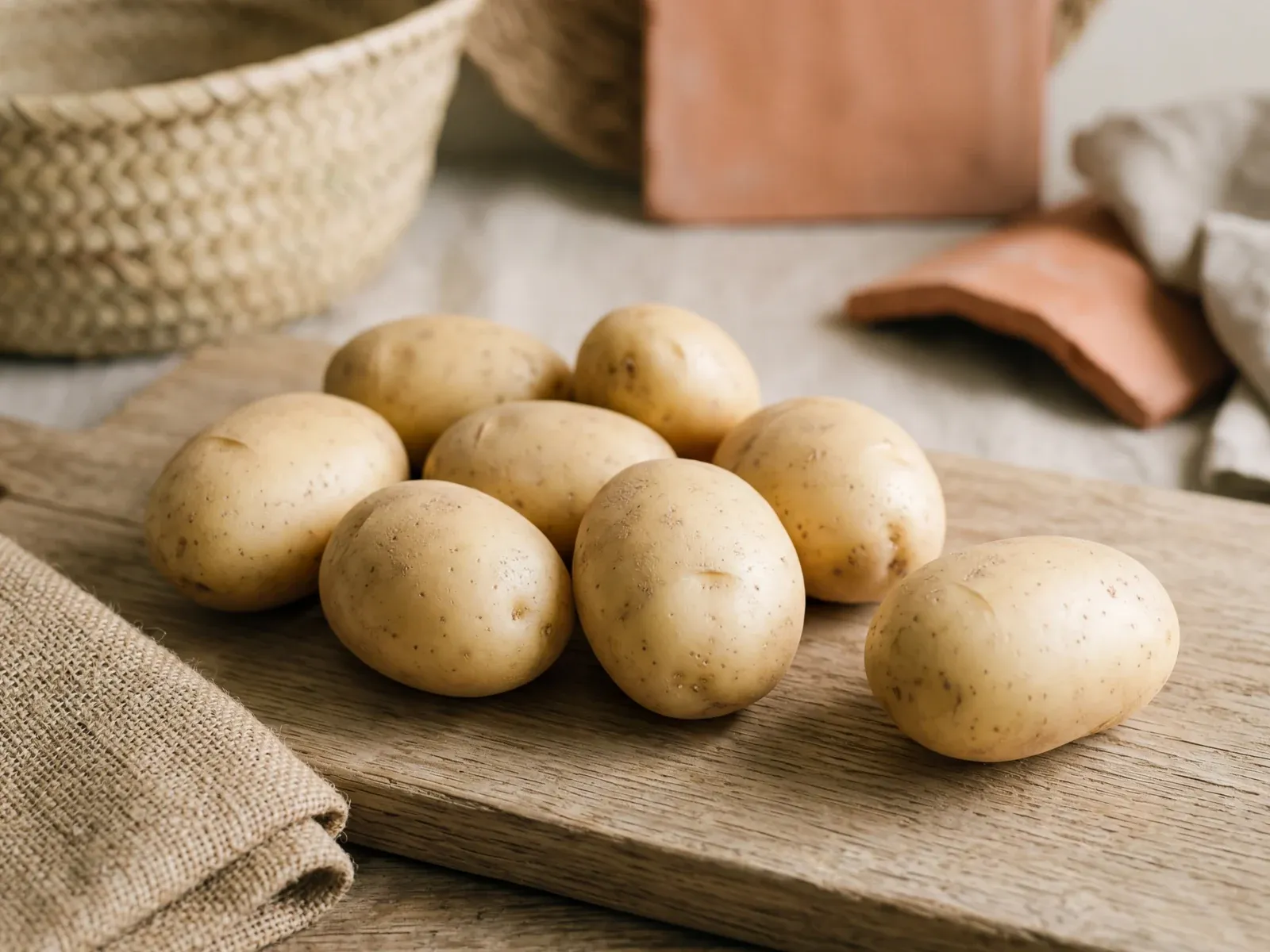 Egyptian Spunta potatoes, fresh harvest